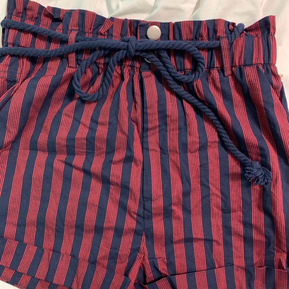 Preppy Red and Navy Small Shorts